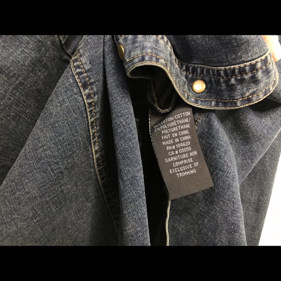 Jacob Y2K Dark Wash Denim Snap Button Maxi Midi Long Sleeve Dress Size 9/10 - Picture 5 of 10